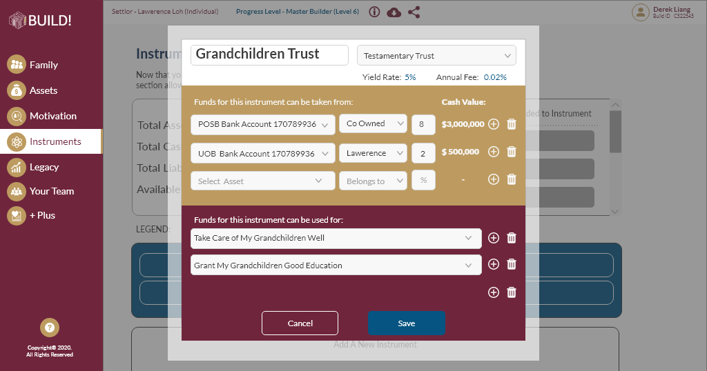 Instrument - Trust Instrument – Rates